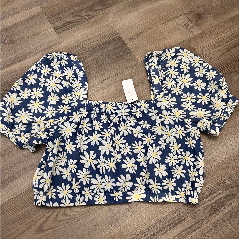 NWT American Eagle Cotton Floral Crop Top